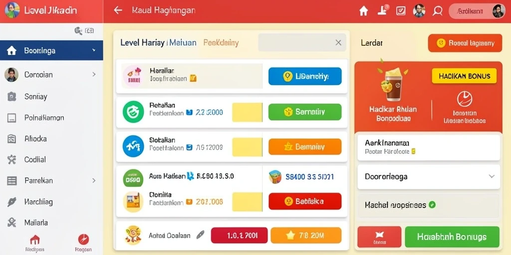 Tampilan level pertama yang menawan dan penuh warna.