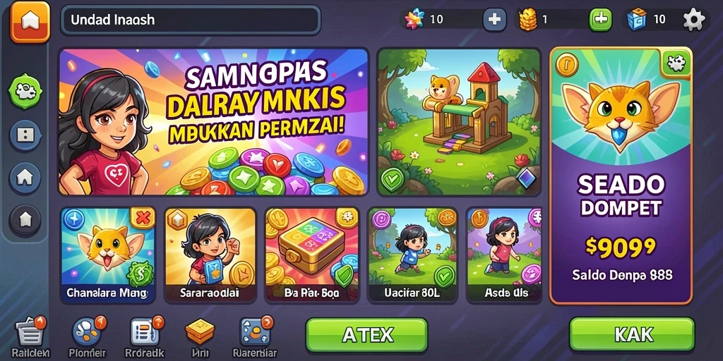Tangkapan layar menampilkan aksi seru dalam game.