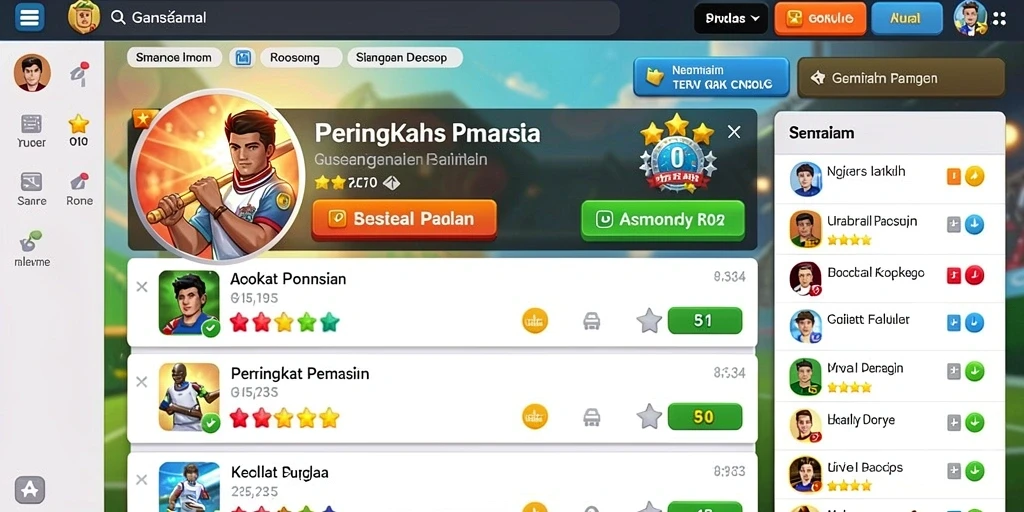 Pemandangan indah dalam game yang memukau.