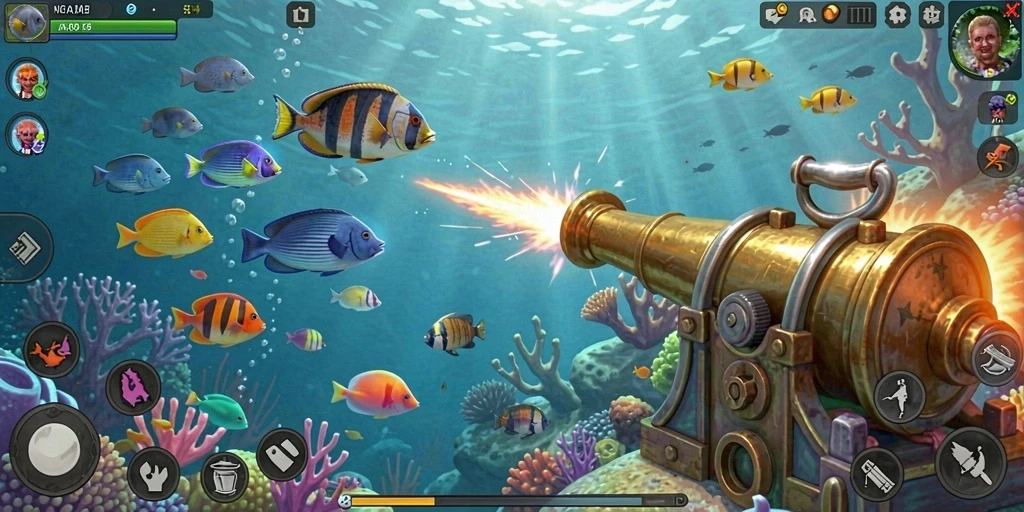 Tangkapan layar menunjukkan aksi seru dalam game.
