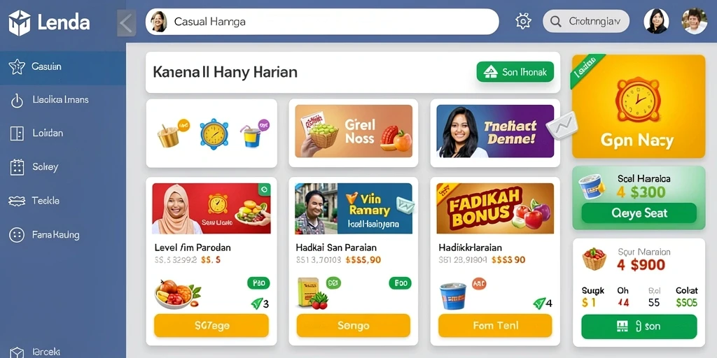 Tampilan antarmuka pengguna yang menarik.