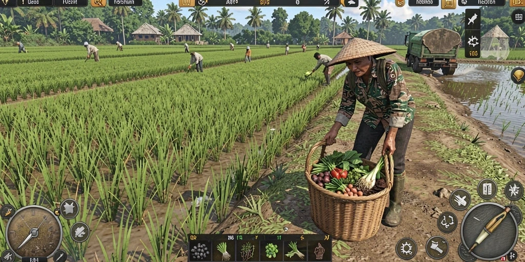 Tampilan awal permainan OKIDR yang menarik.