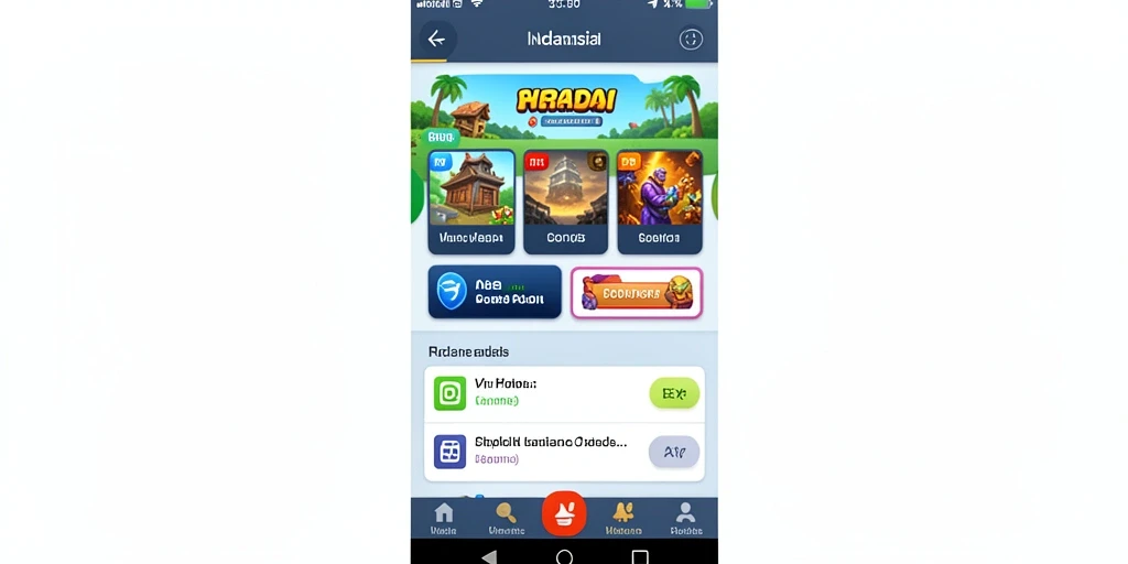 Tampilan awal yang menarik dan user-friendly.