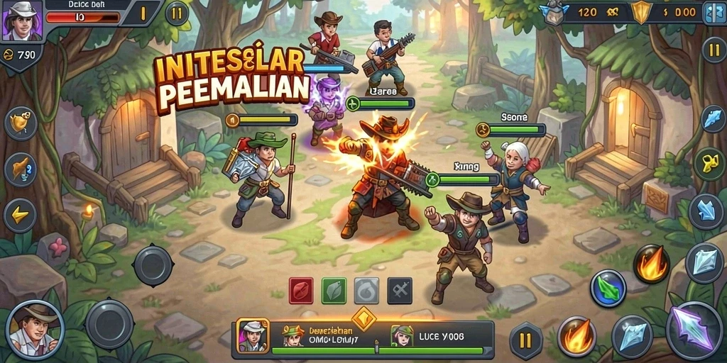 Tampilan karakter yang menggemaskan dalam POPOTOGEL.