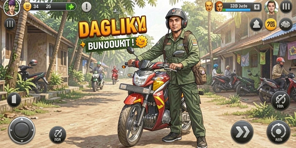 Tampilan awal menu yang menarik dan intuitif.