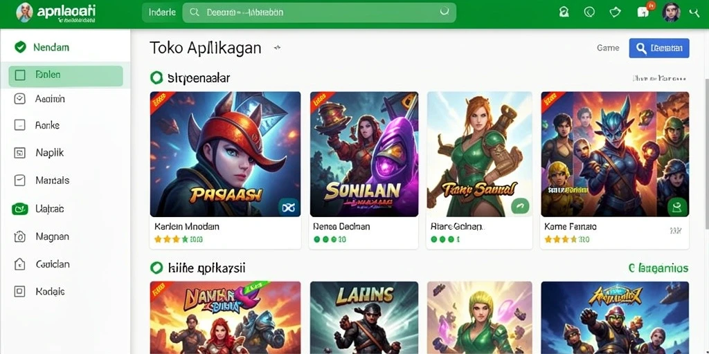 Tampilan antarmuka yang menarik dan modern.