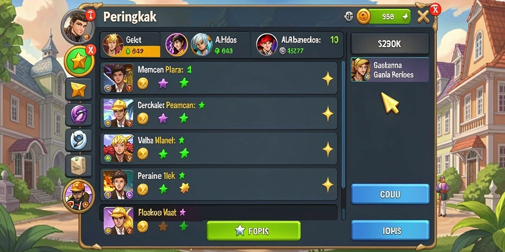 Tampilan awal yang menarik dengan menu yang mudah diakses.